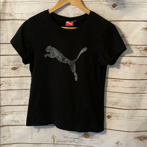 Puma Tops - Puma logo short sleeve tee black
